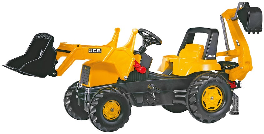 Rolly Toys traptractor RollyJunior JCB zwart/geel 177509