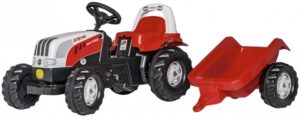 Rolly Toys traptractor RollyKid Steyr 6165 CVT junior rood/wit 176082