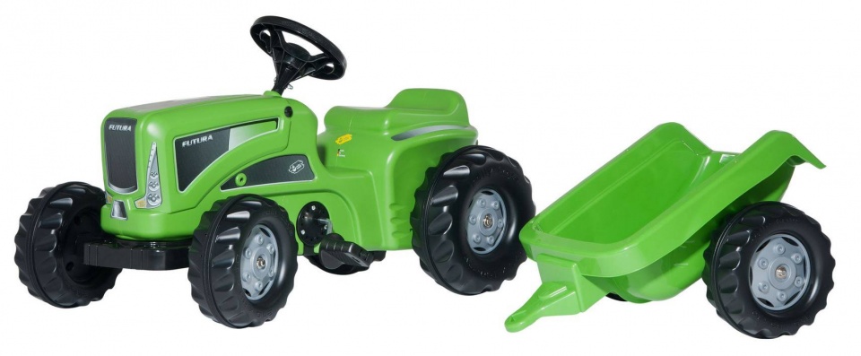 Rolly Toys traptractor RollyKiddy Futura junior groen 177469