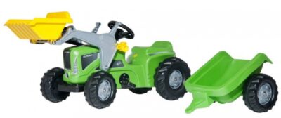 Rolly Toys traptractor RollyKiddy Futura junior groen/zwart 177471