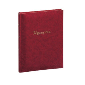 Rood receptiealbum/gastenboek 48 paginas 205 x 260 mm 10181532