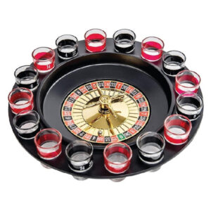 Roulette drankspel - kunststof - set met wiel - shots - casino spel 10422803