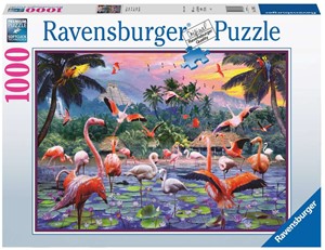 Roze flamingo's Puzzel (1000 stukjes) 31727043167