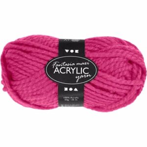 Roze maxi acryl wol/garen 35 meter 10099288