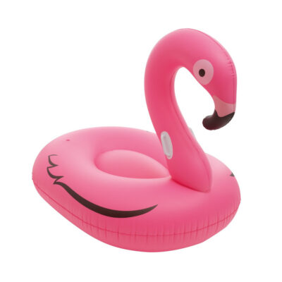 Roze opblaasbare flamingo dieren luchtbed 160 cm 10200007