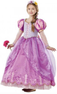 Rubie&apos;s verkleedjurk Rapunzel polyester paars 2 delig mt 104 919758