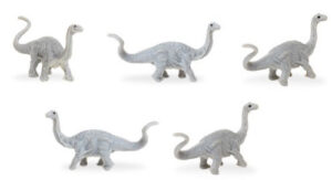 Safari speelgoedfiguren Apatosaurus junior grijs 192 stuks 550655