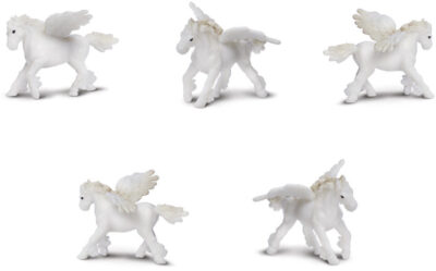 Safari speelgoedfiguren Pegasus junior wit 192 stuks 550677