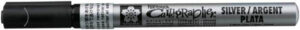 Sakura permanentmarker Pen touch kalligrafie 1.8 mm zilver 1014066