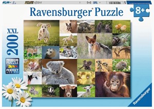 Schattige Babydieren Puzzel (200 XXL stukjes) 35211596801