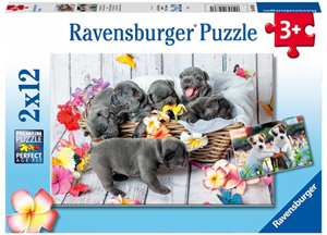 Schattige Haarbolletjes Puzzel (2x12 stukjes) 33787454139