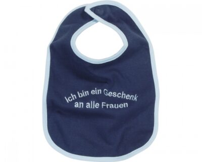 Schnizler slabbetje Geschenk an alle Frauen junior katoen navy onesize 355168