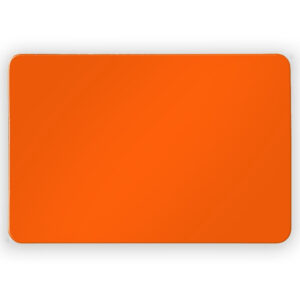 Set van 12x koelkast whiteboard magneet oranje 6 x 4 cm 10187976