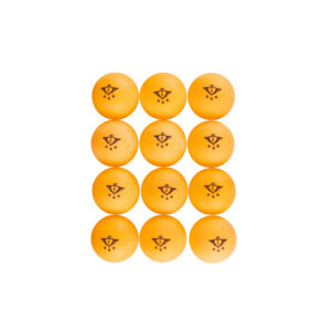 Set van 12x stuks tafeltennis/pingpong ballen oranje 4 cm 10289138