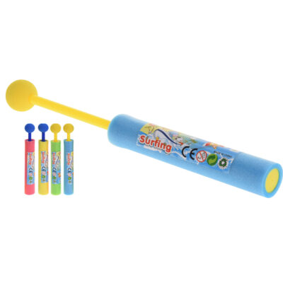 Set van 2x waterpistool van foam met bol 21 cm 10212635