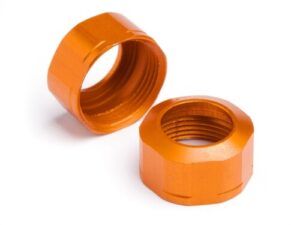 Shock cap 12xM13x0.8mm (orange/grooved/2pcs) (106633) 11724