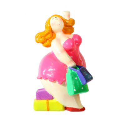 Shopping lady spaarpot 17 cm 10080058