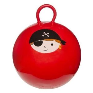 Skippybal rood met piraat 45 cm voor jongens 10140360