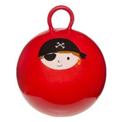 Skippybal rood met piraat 45 cm voor jongens 10140360