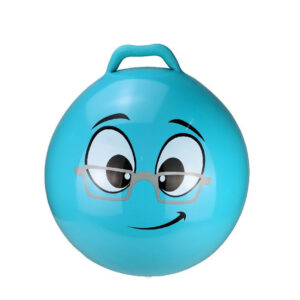 Skippybal smiley voor kinderen blauw 55 cm 10281699