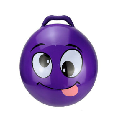 Skippybal smiley voor kinderen paars 55 cm 10281700