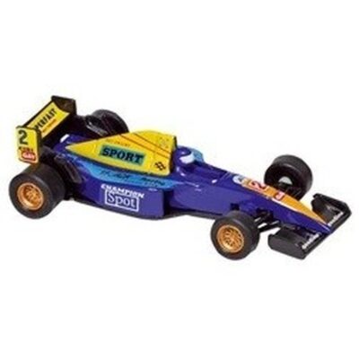 Speelgoed auto Formule 1 wagen blauw 10 cm 10151465