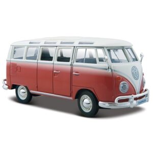 Speelgoed auto Volkswagen busje rood Samba 1:24 10105427