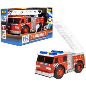 Speelgoed brandweerwagen met licht en geluid 18 x 8 x 10.5 cm 10234531