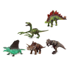 Speelgoed dino dieren figuren 5x stuks dinosaurussen 10317942