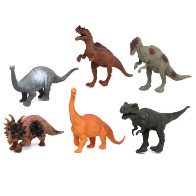 Speelgoed dino dieren figuren 6x stuks dinosaurussen 10317940