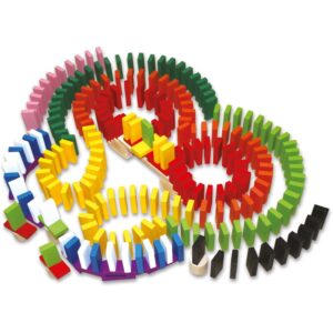 Speelgoed domino set van hout 560-delig 10052998