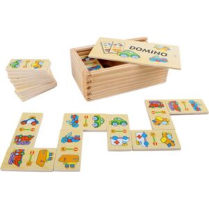 Speelgoed domino spel voertuigen 10057874