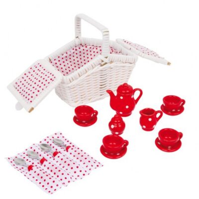 Speelgoed mini poppen/kinder picknick set 16 x 10 x 15 cm 10053084