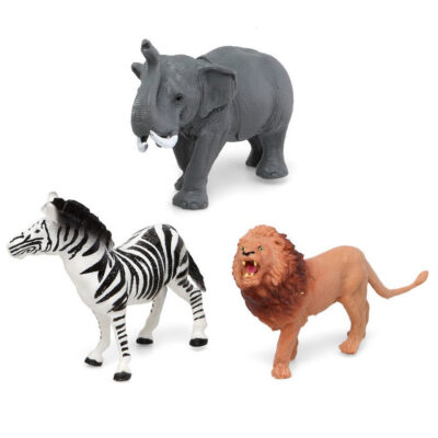 Speelgoed safari jungle dieren figuren 3x stuks 10 x 8 cm 10317946