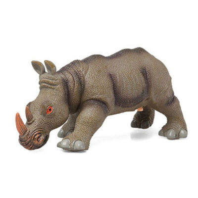 Speelgoed safari jungle dieren figuren neushoorn met geluid 27 x 13 cm 10336968