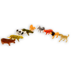 Speelgoed set wilde dieren 9-delig 6 cm voor kinderen 10233399