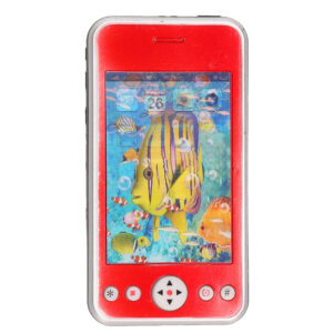 Speelgoed smartphone/mobiele telefoon rood met licht en geluid 11 cm 10236608