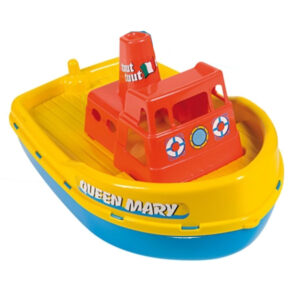 Speelgoed stoomboot geel/blauw 39 cm 10356588