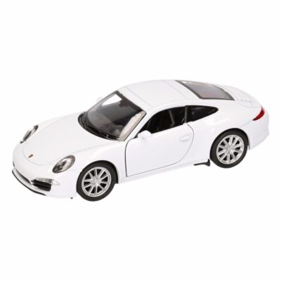 Speelgoed witte Porsche 911 Carrera S auto 1:36 10093858