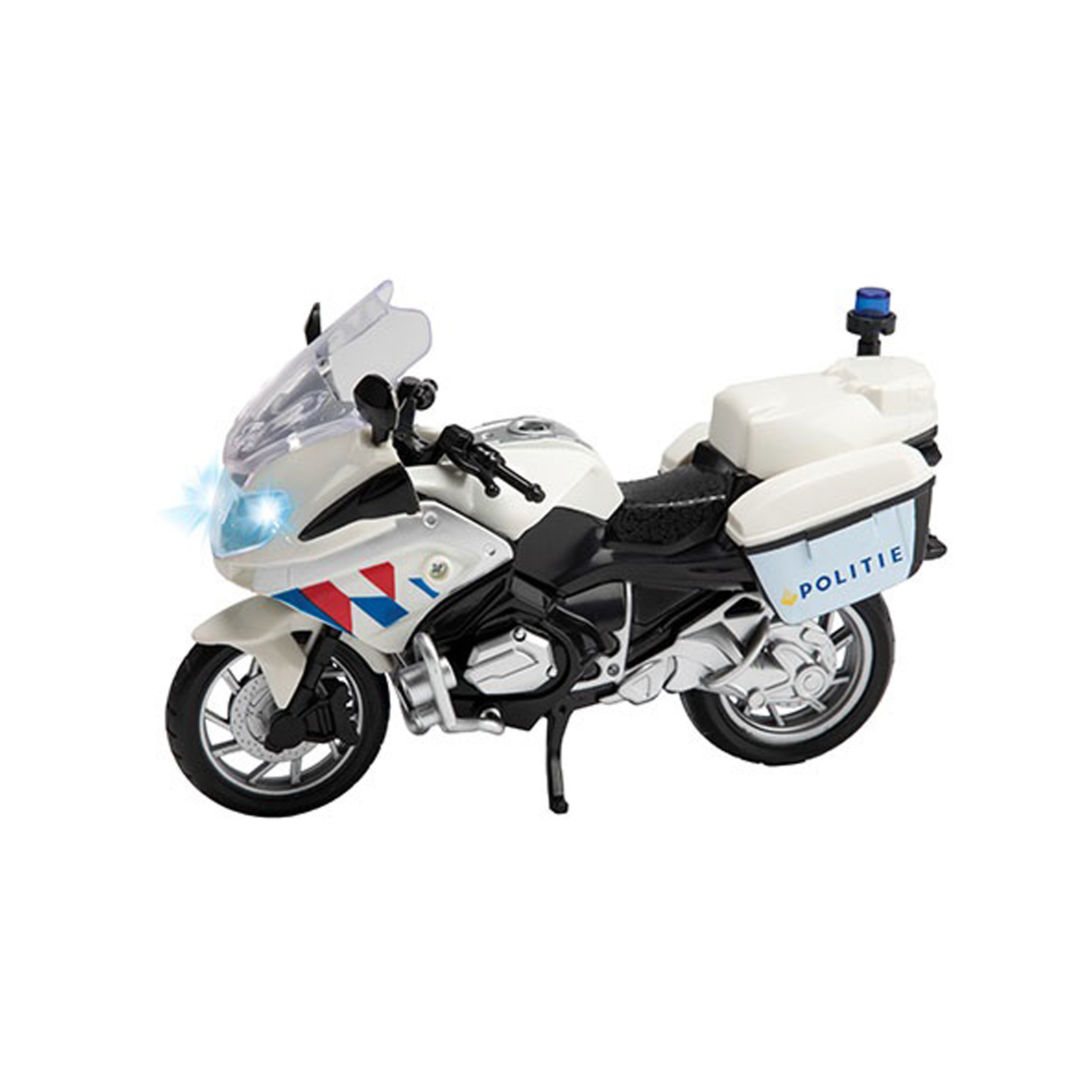 Speelgoed/model motor politie - wit - schaal 1:20 - 10 x 23 x 14 cm - politiemotor 10436266