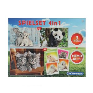 Speelset 4 in 1 memo puzzel 157721