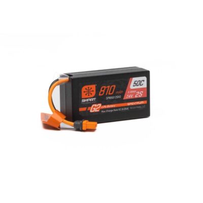 Spektrum 7.4V 810mAh 2S 50C LiPo Battery: IC2 62741