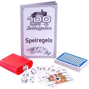 Spelletjes box 100 kaart en dobbelspellen 10118279