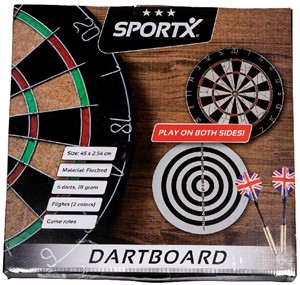 SportX - Dartbord met 6 Pijlen 27327899903