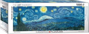 Starry Night - Vincent van Gogh Panorama Puzzel (1000 stukjes) 31871547329