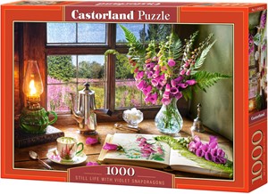 Still Life with Violet Snapdragons Puzzel (1000 stukjes) 36068243788