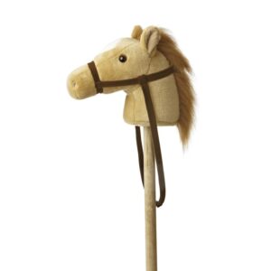 Stokpaard beige pony pluche 94 cm 10085713