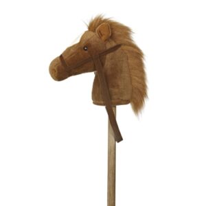 Stokpaard bruine pony pluche 94 cm 10085712