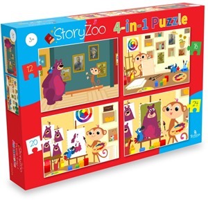 StoryZoo - Naar Het Museum Puzzel (12+16+20+24 stukjes) 32472790001