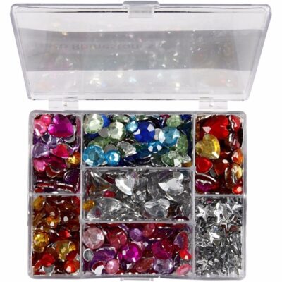 Strass steentjes per doos 300 gram 10091219